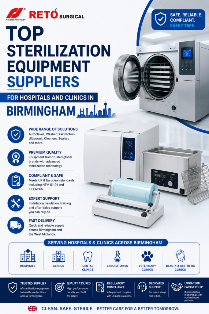 Top Sterilization Equipment Suppliers for Hospitals and Clinics in Birmingham
