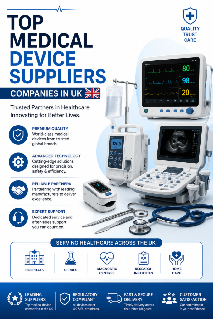 Top Medical Device Suppliers Companies in UK