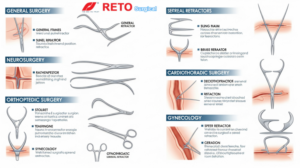 Different Types of Retractor Use in Surgeries