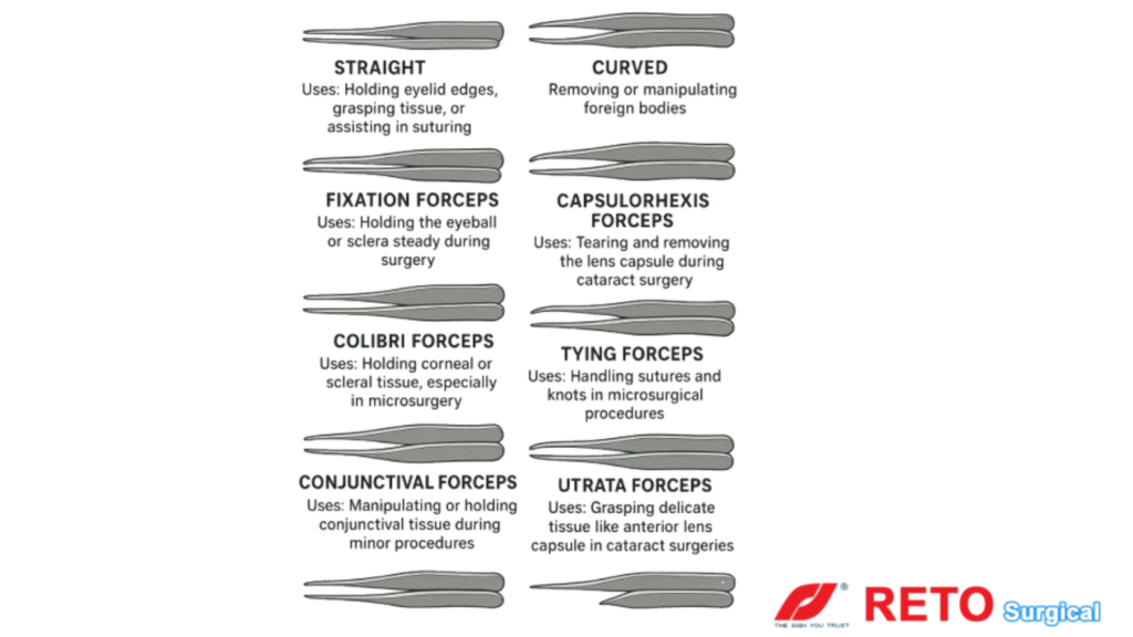 Different Types of Eye Forceps